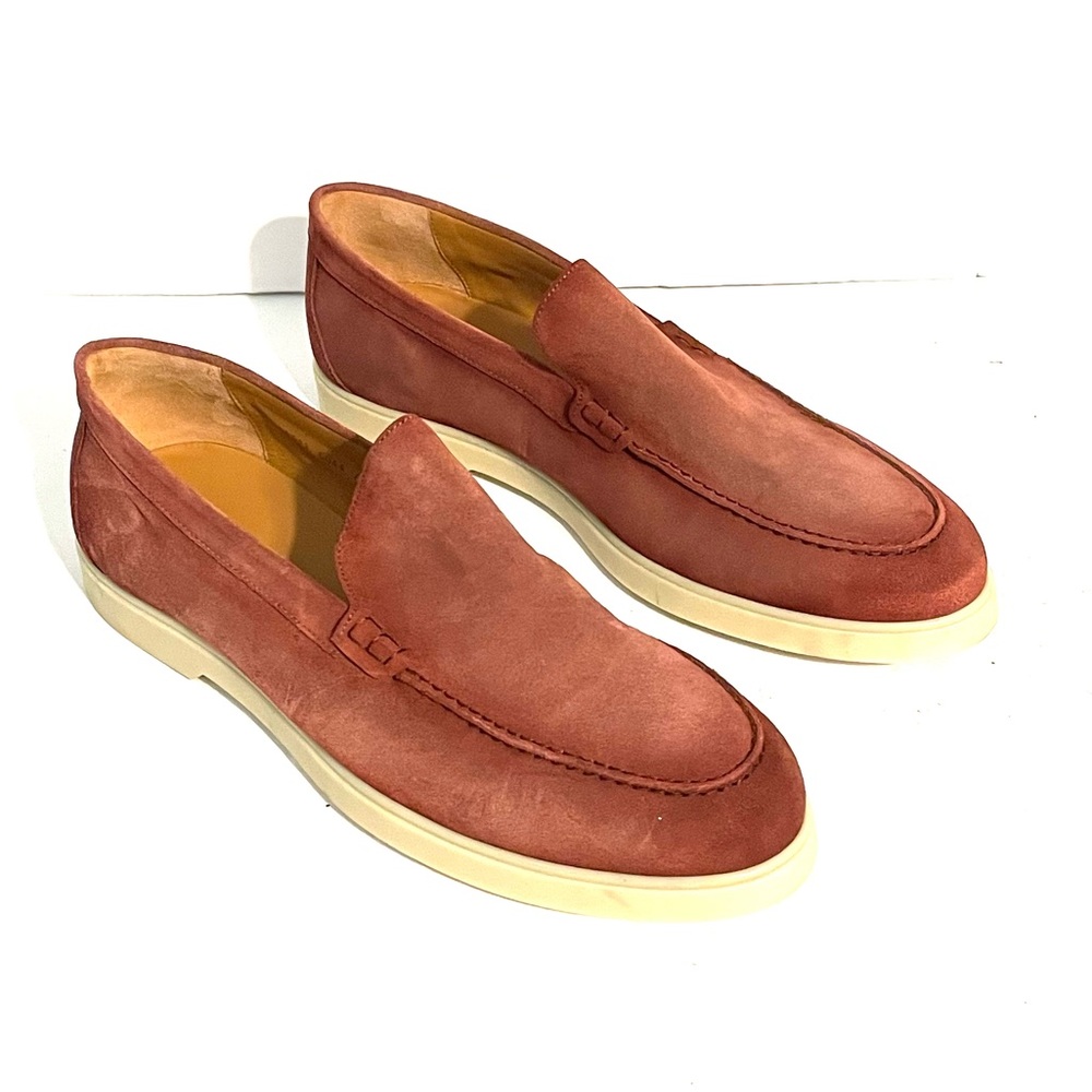 Magnanni Mens Size 13 Paraiso Rosado Suede Slip On Shoes. Only worn a dew times!